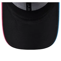 Casquette City Connect 39THIRTY Flex noire/rose pour homme des Miami Marlins 2025 de New Era