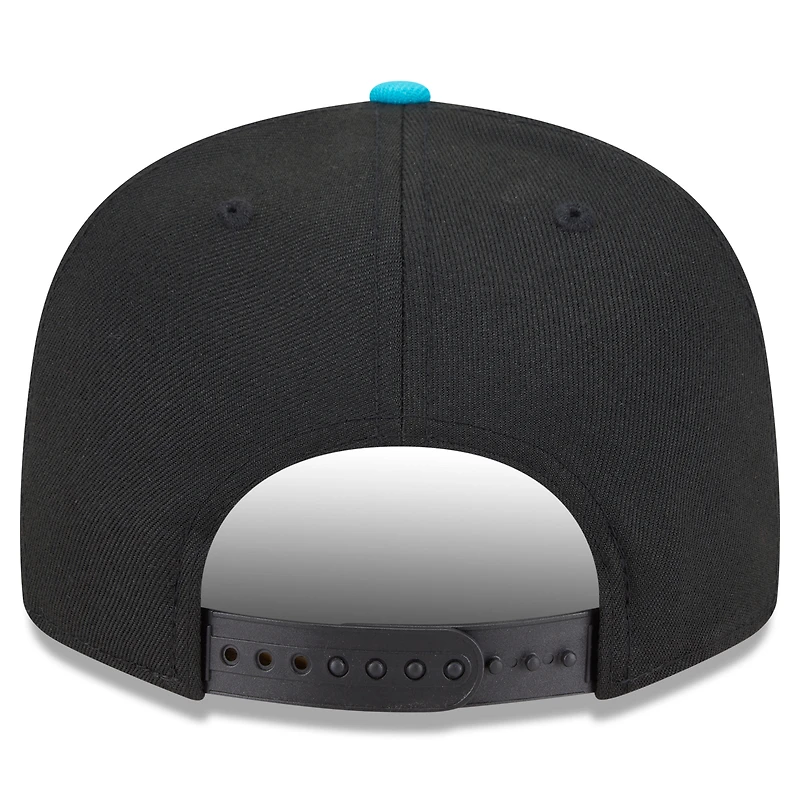 Casquette snapback 9FIFTY City Connect 2025 des Marlins de Miami New Era noire/rose pour homme