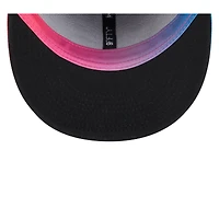 Casquette snapback 9FIFTY City Connect 2025 des Marlins de Miami New Era noire/rose pour homme