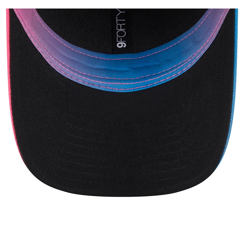 Men's New Era Black/Pink Miami Marlins 2025 City Connect 9FORTY M-Crown Adjustable Hat