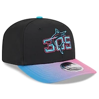 Men's New Era Black/Pink Miami Marlins 2025 City Connect 9SEVENTY Adjustable Hat