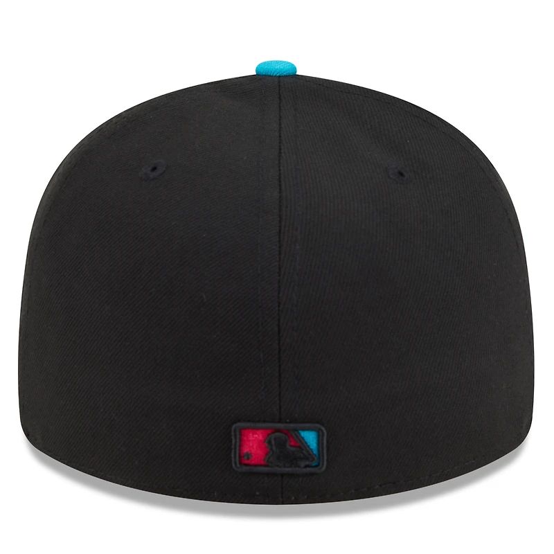 Men's New Era Black/Pink Miami Marlins 2025 City Connect Low Profile 59FIFTY Fitted Hat