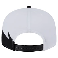 Casquette à visière plate Miami Marlins 9FIFTY de New Era pour homme, noire et blanche
