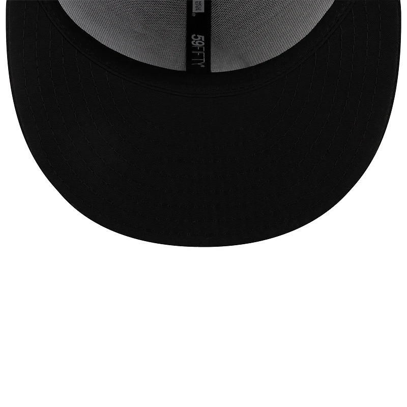 Men's New Era Black Florida Marlins On-Field Authentic Collection 59FIFTY Fitted Hat