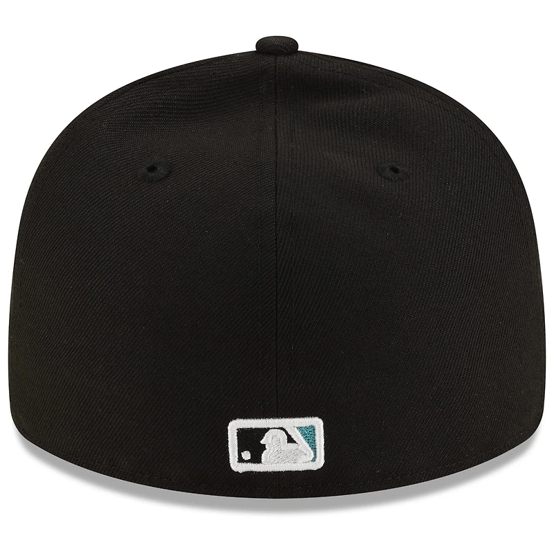 Men's New Era  Black Florida Marlins On-Field Authentic Collection Low Profile 59FIFTY Fitted Hat