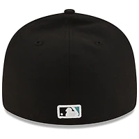 Men's New Era  Black Florida Marlins On-Field Authentic Collection Low Profile 59FIFTY Fitted Hat