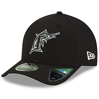 Casquette New Era noire pour homme, réplique de joueur des Florida Marlins, modèle 9FORTY M-Crown, ajustable