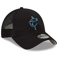 Men's New Era  Black Miami Marlins 2023 Batting Practice 9TWENTY Adjustable Hat