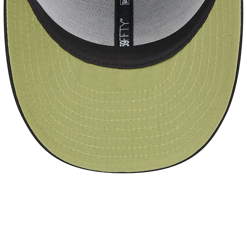 Casquette ajustée 59FIFTY à profil bas pour la Journée des forces armées 2024 de Miami Marlins New Era noire hommes