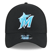 Men's New Era Black Miami Marlins 2024 Father's Day 39THIRTY Flex Hat