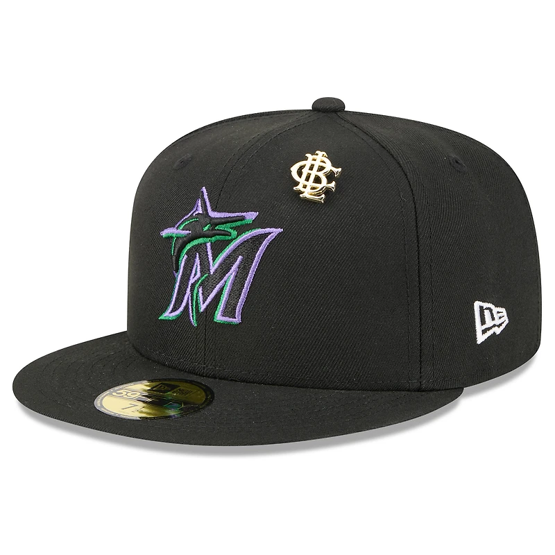 Men's New Era  Black Miami Marlins 2025 Big League Chew 59FIFTY Fitted Hat
