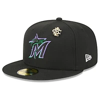 Men's New Era  Black Miami Marlins 2025 Big League Chew 59FIFTY Fitted Hat