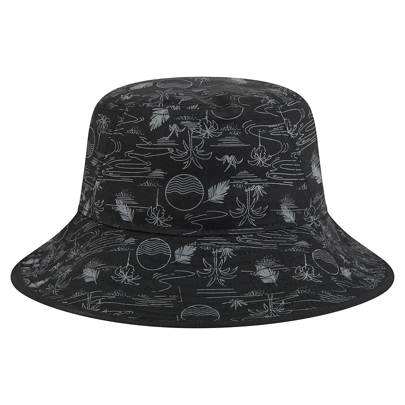 Men's New Era  Black Miami Marlins 2025 Spring Training All Over Print Bucket Hat