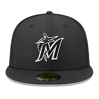 Men's New Era Black Miami Marlins 2026 Batting Practice 59FIFTY Fitted Hat