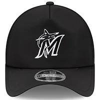 Casquette trucker ajustable New Era noire Miami Marlins 2026 pour homme, modèle Apex 9FORTY.