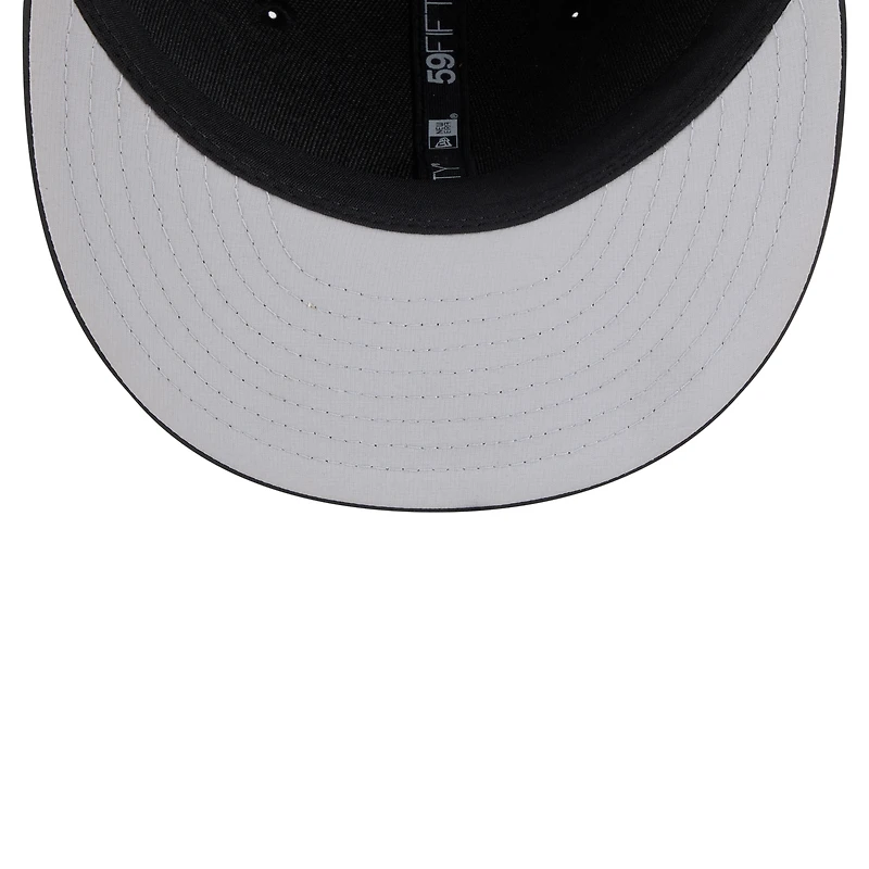 Casquette ajustée New Era noire Miami Marlins 2026 Clubhouse 59FIFTY pour homme