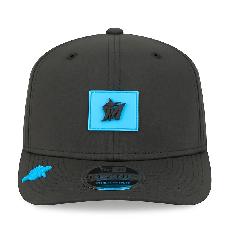 Men's New Era  Black Miami Marlins 2026 Clubhouse 9SEVENTY Adjustable Hat