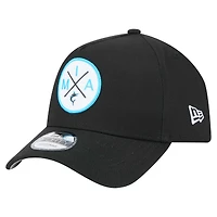 Men's New Era Black Miami Marlins 9FORTY A-Frame Adjustable Hat