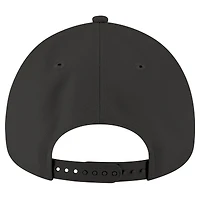 Men's New Era Black Miami Marlins A-Frame 9FORTY Adjustable Hat