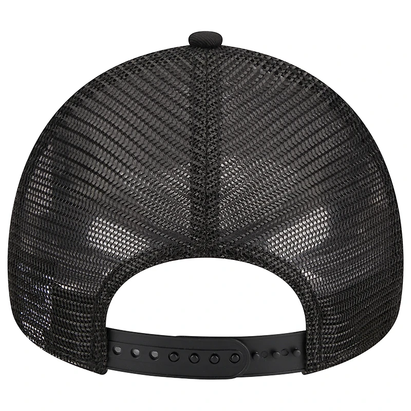 Casquette réglable A-Frame 9FORTY Trucker Miami Marlins noire New Era pour homme