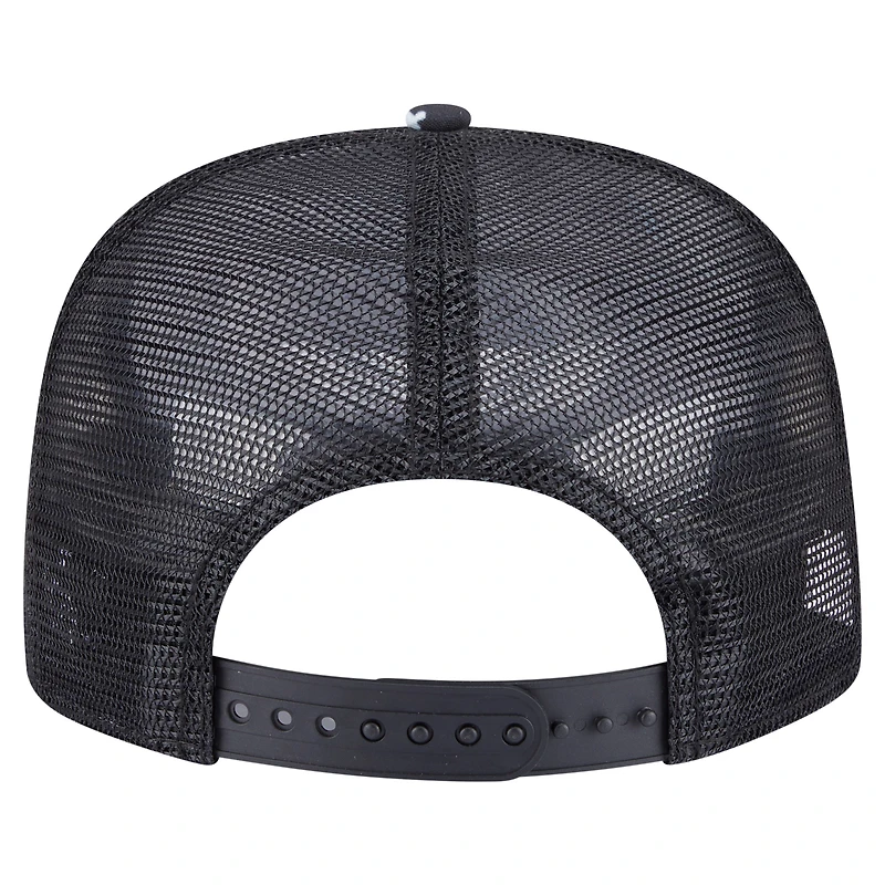 Casquette snapback noire New Era pour homme, motif aventure des Miami Marlins