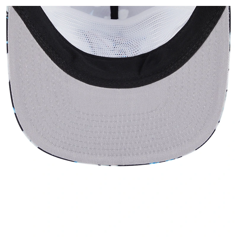 Casquette snapback noire New Era pour homme, motif aventure des Miami Marlins