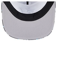 Casquette snapback noire New Era pour homme, motif aventure des Miami Marlins