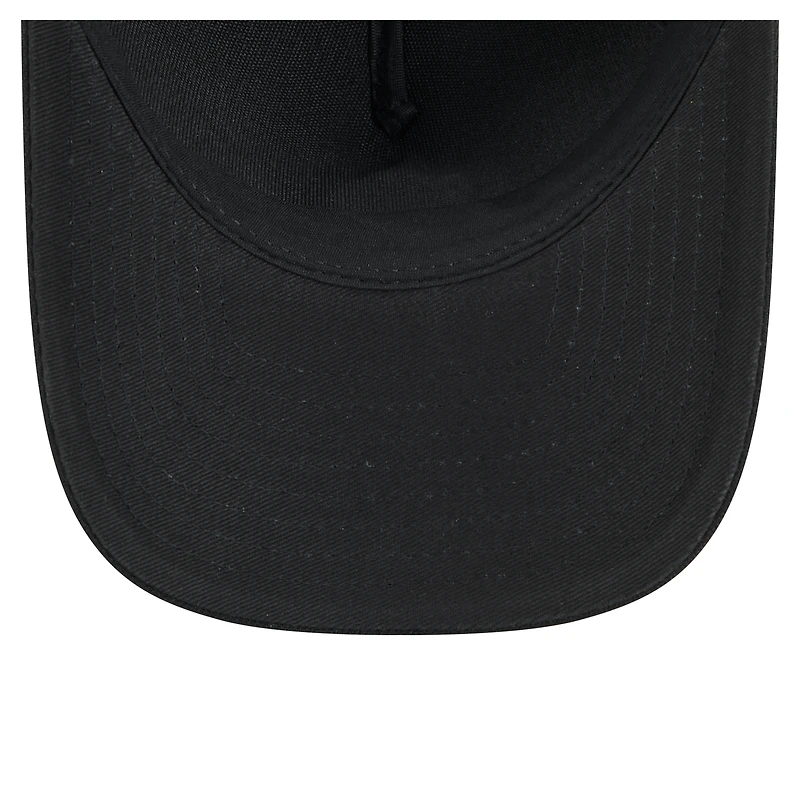 Casquette ajustable New Era noire Miami Marlins 9FORTY M-Crown A-Frame pour homme
