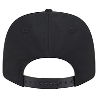 Casquette extensible à bouton-pression New Era noire Miami Marlins Circle Patch 9SEVENTY pour homme