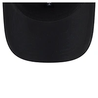 Casquette extensible à bouton-pression New Era noire Miami Marlins Circle Patch 9SEVENTY pour homme