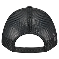 Casquette camionneur ajustable noire New Era 9FORTY City Initial des Marlins de Miami pour homme