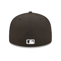 Men's New Era Black Miami Marlins Logo 59FIFTY Fitted Hat