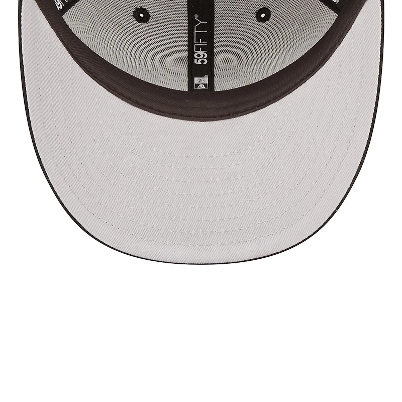 Men's New Era Black Miami Marlins Low Profile 59FIFTY Fitted Hat