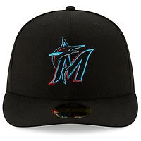 Men's New Era Black Miami Marlins National Baseball Hall of Fame Low Profile 59FIFTY Fitted Hat
