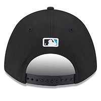 Men's New Era  Black Miami Marlins Player Replica 9FORTY Adjustable Hat