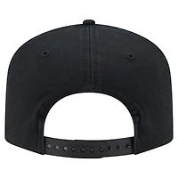 Men's New Era Black Miami Marlins Stacked 19TWENTY Adjustable Hat