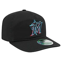 Men's New Era  Black Miami Marlins Team 19TWENTY Adjustable Hat