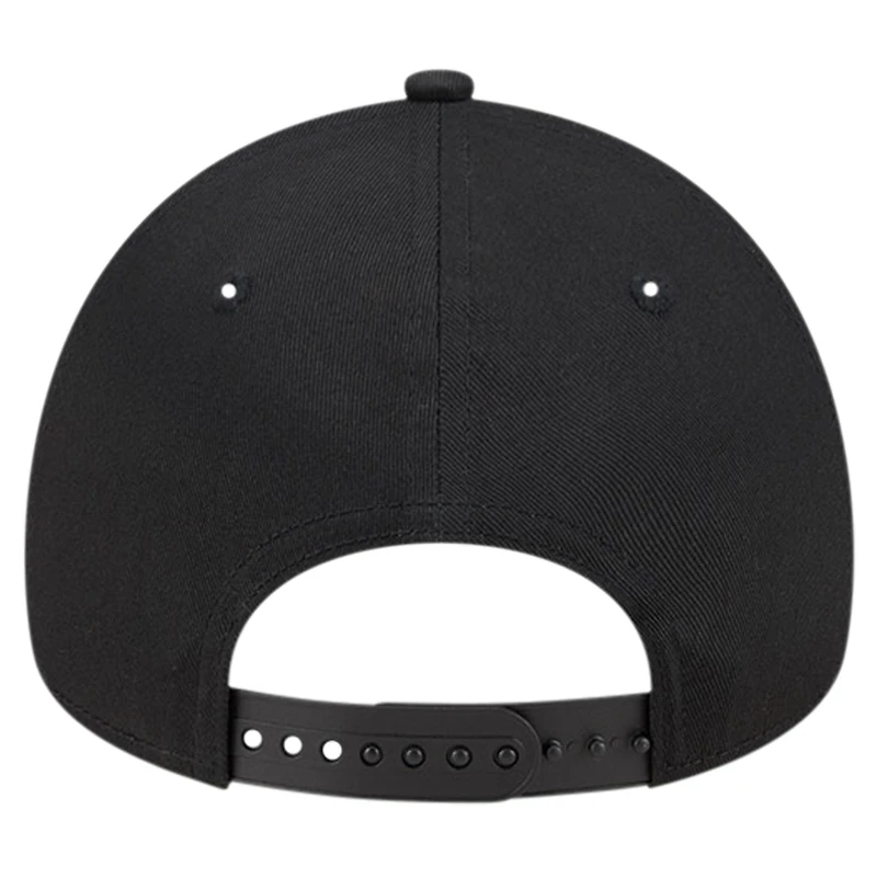Men's New Era Black Miami Marlins Team Color A-Frame 9FORTY Adjustable Hat