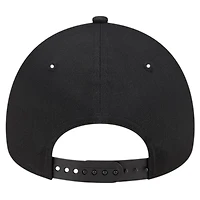 Men's New Era Black Miami Marlins Team Color A-Frame 9FORTY Adjustable Hat