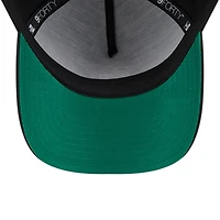 Men's New Era Black Miami Marlins Team Color A-Frame 9FORTY Adjustable Hat