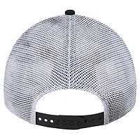 Casquette réglable noire Miami Marlins Team Slick Trucker 9TWENTY New Era pour hommes