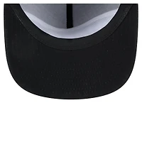 Casquette de golf à visière snapback noire Miami Marlins pour homme New Era