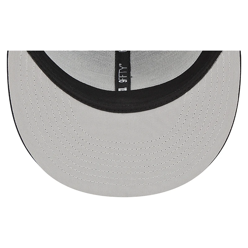 Men's New Era Black Miami Marlins Trucker 9FIFTY Snapback Hat