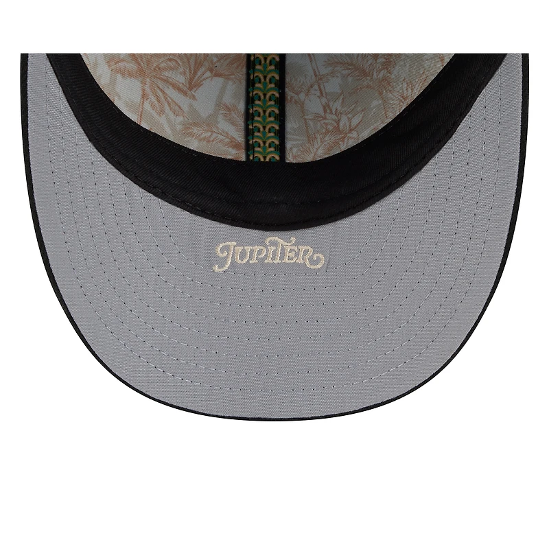 Casquette ajustée New Era 59FIFTY pour homme, bleue et noire, Miami Marlins, entraînement de printemps 2026, profil bas.