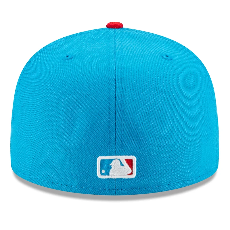Men's New Era Blue/Red Miami Marlins 2021 City Connect 59FIFTY Fitted Hat