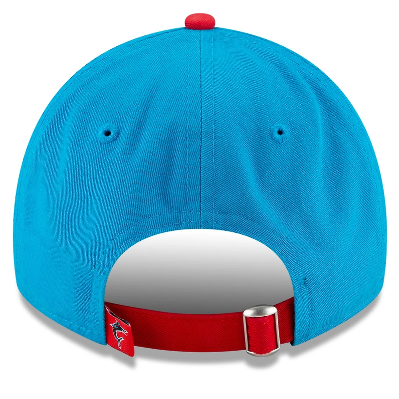Men's New Era Blue/Red Miami Marlins 2021 City Connect 9TWENTY Adjustable Hat