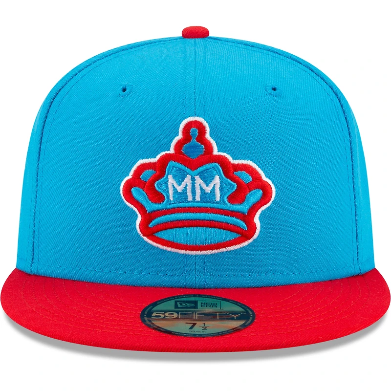 Men's New Era Blue/Red Miami Marlins City Connect - 59FIFTY Fitted Hat