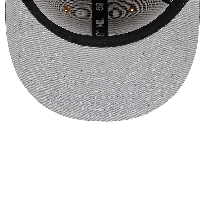 Casquette ajustée 59FIFTY Miami Marlins New Era marron pour homme