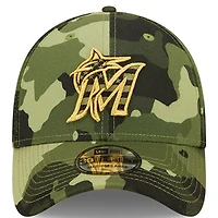 NWE MARLNS CAMO MLB 2022 JOURNÉE DES FORCES ARMÉES 39TRENTE HATMEFLX