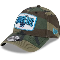 Casquette ajustable camouflage Miami Marlins Gameday 9FORTY New Era pour hommes